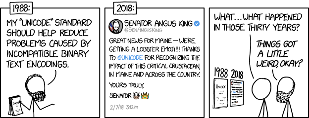 2048: "Great news for Maineâwe're once again an independent state!!! Thanks, @unicode, for ruling in our favor and sending troops to end New Hampshire's annexation. ðððï¸"