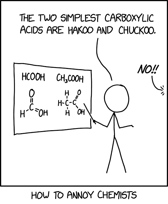 Explain X 3040: Chemical Formulas - explain xkcd