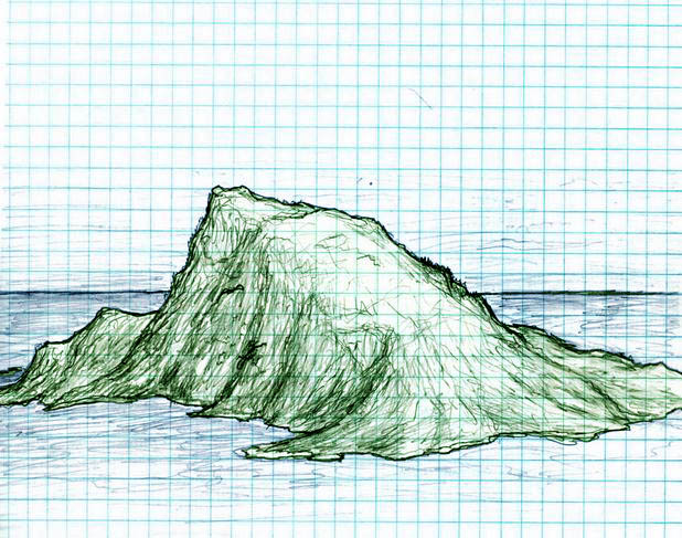 Hello, island Original caption: I draw these a lot.