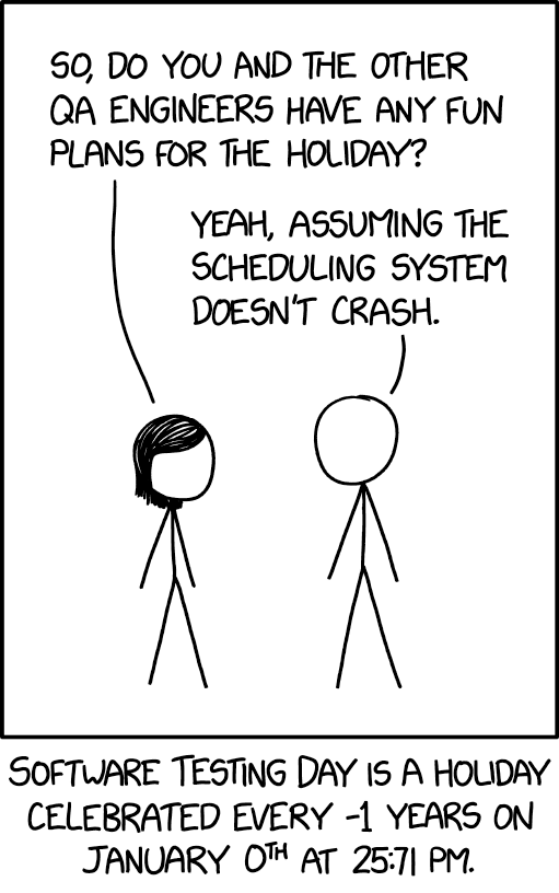 Explain X 2928: Software Testing Day - explain xkcd