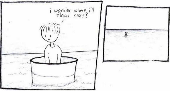 Don't we all. Original caption: He's fairly upbeat about the situation!