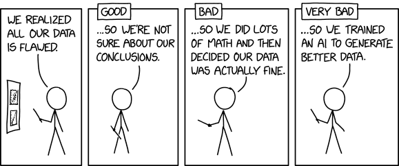 We trained it to produce data that looked convincing, and we have to admit, the results look convincing!