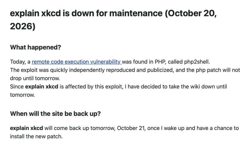 File:explainxkcd php2shell announcement.jpeg