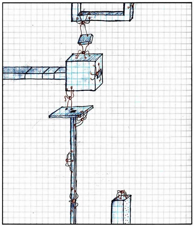 This was actually drawn years before Red SpidersOriginal caption: And lo, they still have six legs.