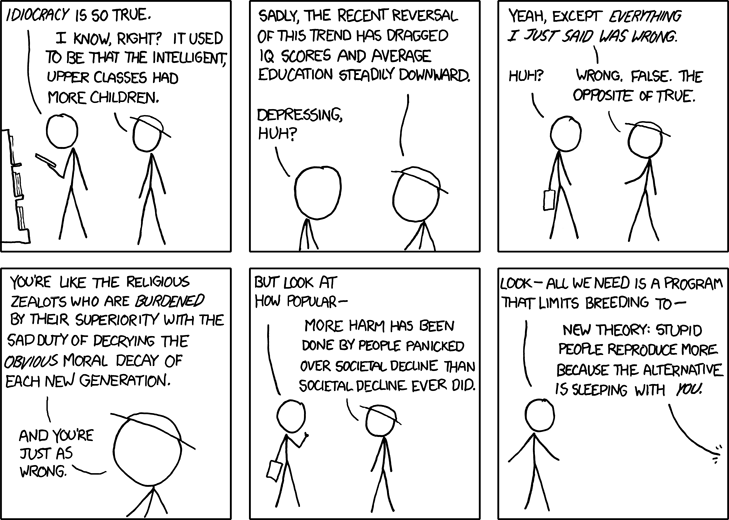 People aren't going to change, for better or for worse. Technology's going to be so cool. All in all, the future will be okay! Except climate; we fucked that one up.