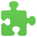 A green puzzle piece.