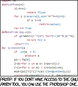 My optimizer uses content-aware inpainting to fill in all the wasted whitespace in the code, repeating the process until it compiles.