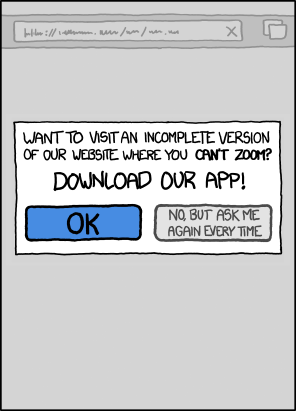 If I click 'no', I've probably given up on everything, so don't bother taking me to the page I was trying to go to. Just drop me on the homepage. Thanks.