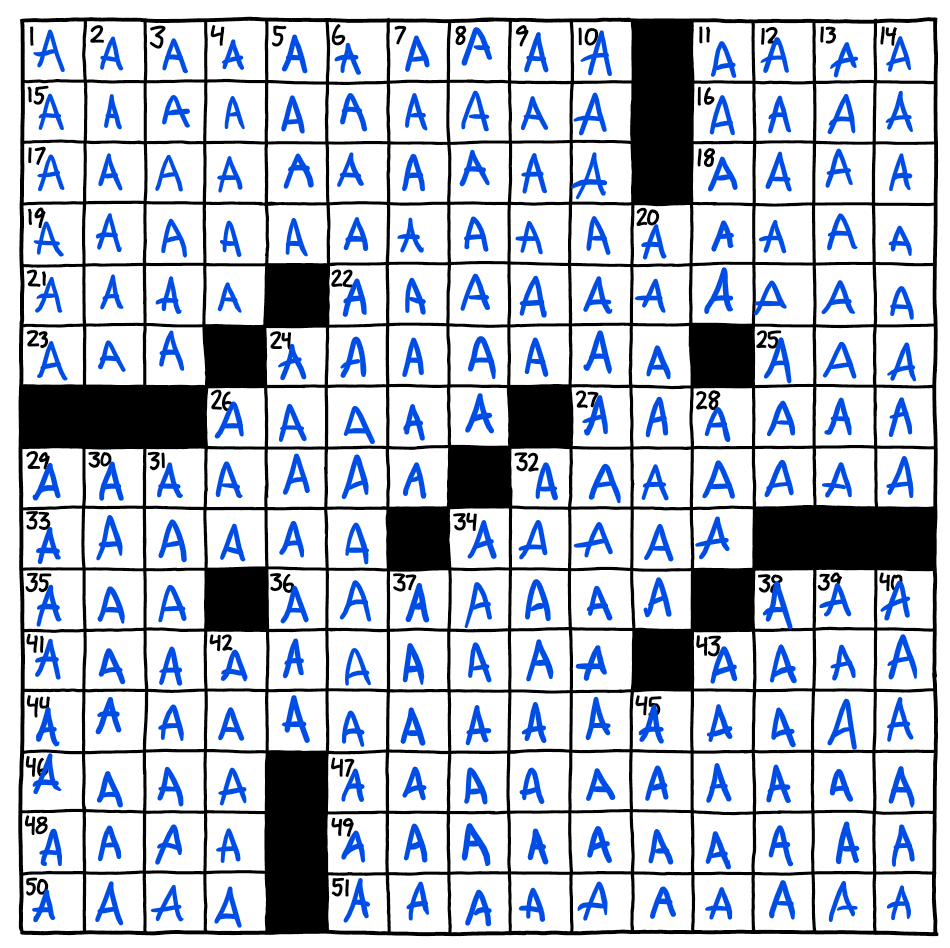 2957 A Crossword Puzzle explain xkcd