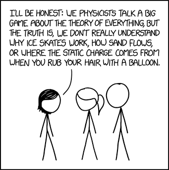 "You know lightning, right? When electric charge builds up in a cloud and then discharges in a giant spark? Ask me why that happens." "Why does tha--" "No clue. We think it's related to the hair thing."