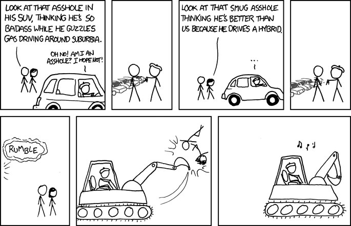 [Shortly thereafter, at a nearby bakery] ::CRASH:: ::RUMBLE:: ::VRRRRRR:: '... I don't know, officer. It just scooped up an entire rack of scones and drove away!'