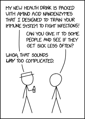 You'd need to keep track of so many people! Would you use, like, Excel or something? Far too fancy for a simple country nanoenzyme developer like me.