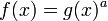  f(x)=g(x)^a 