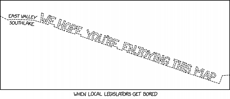 Thanks to differences in logging regulations, the messages actually turned out to be visible from the air.