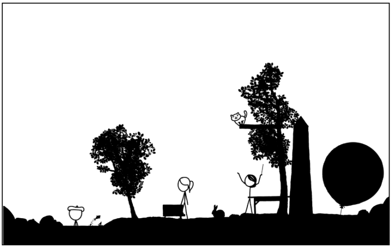 File:1663 garden Megan wizard with bunny and cat Final.png - explain xkcd