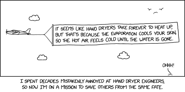 I know hand dryers have their problems, but I think for fun we should keep egging Dyson on and see if we can get them to make one where the airflow breaks the speed of sound.