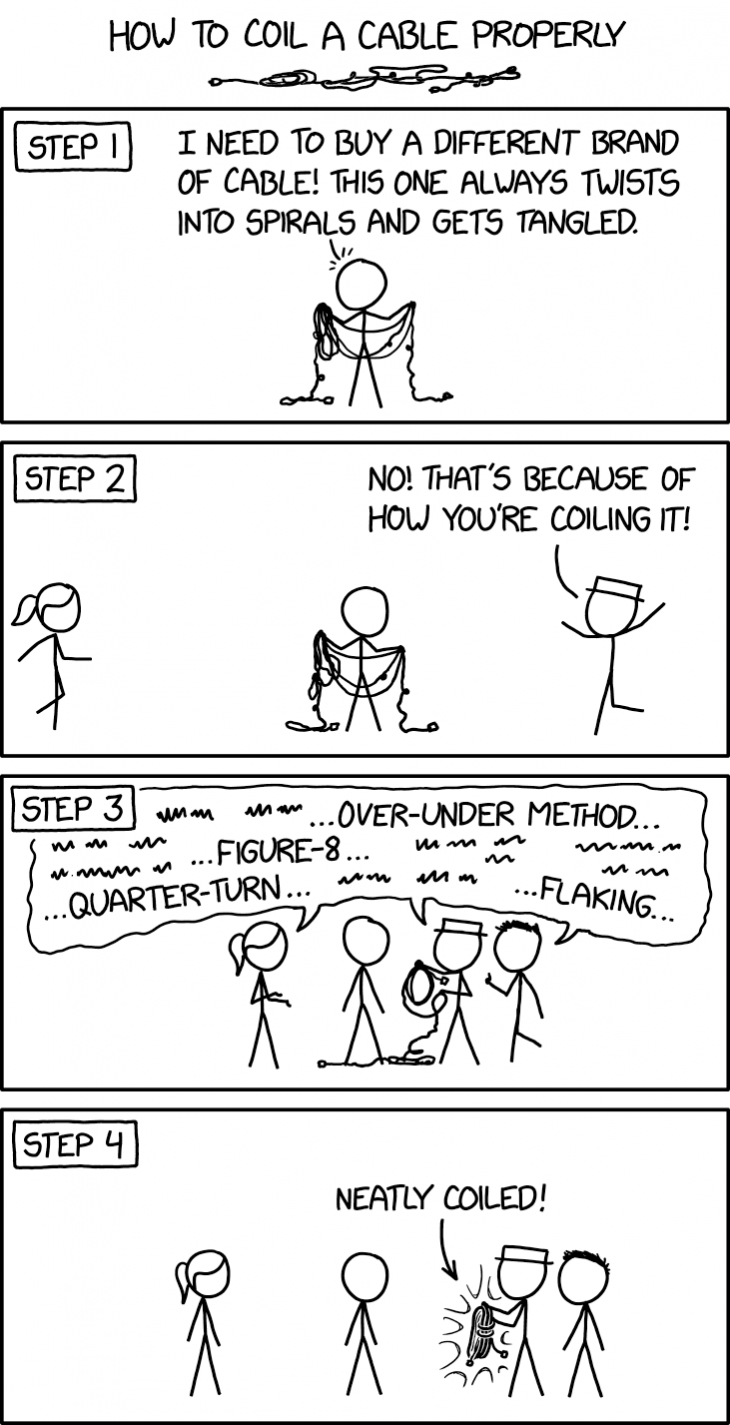 2810 How to Coil a Cable explain xkcd
